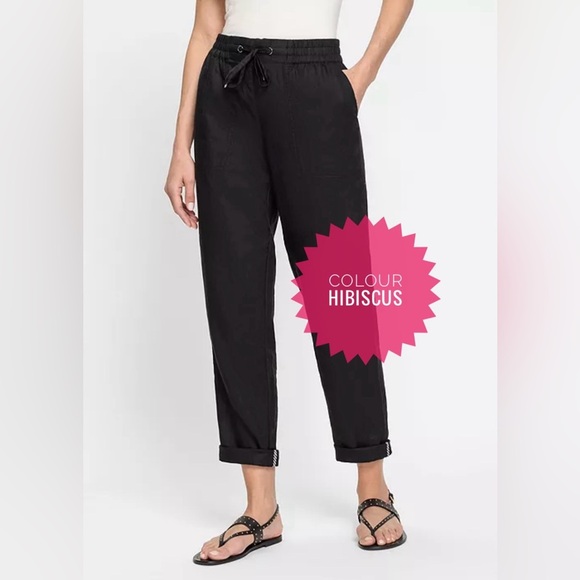 OLSEN Pants - OLSEN | Hibiscus Linen Pants